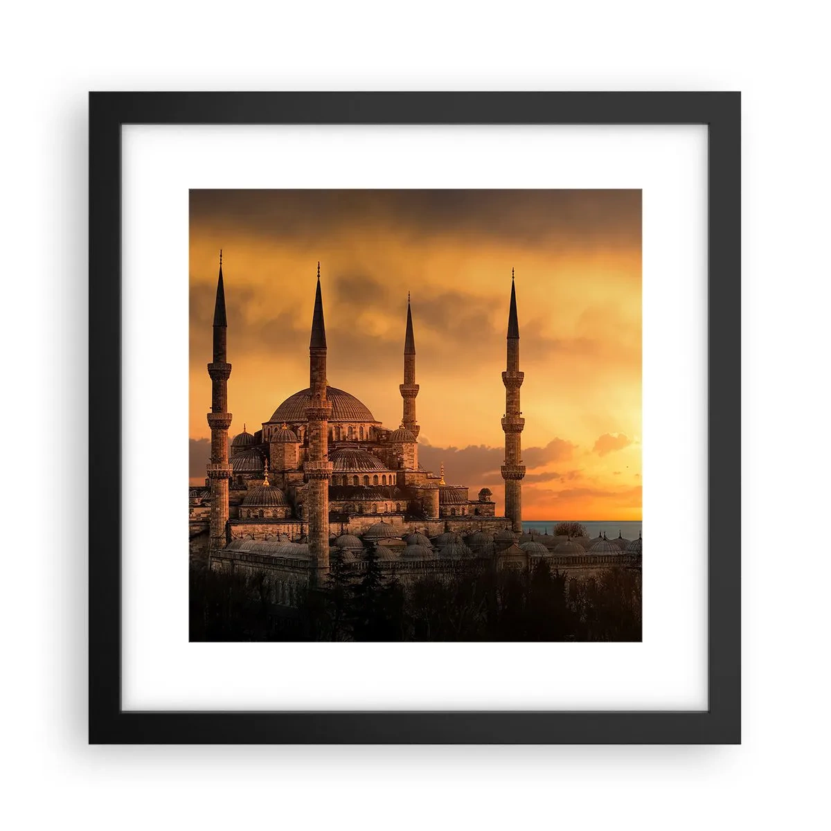 Poszter fehér keretben - Isten hatalmas - 30x30 cm