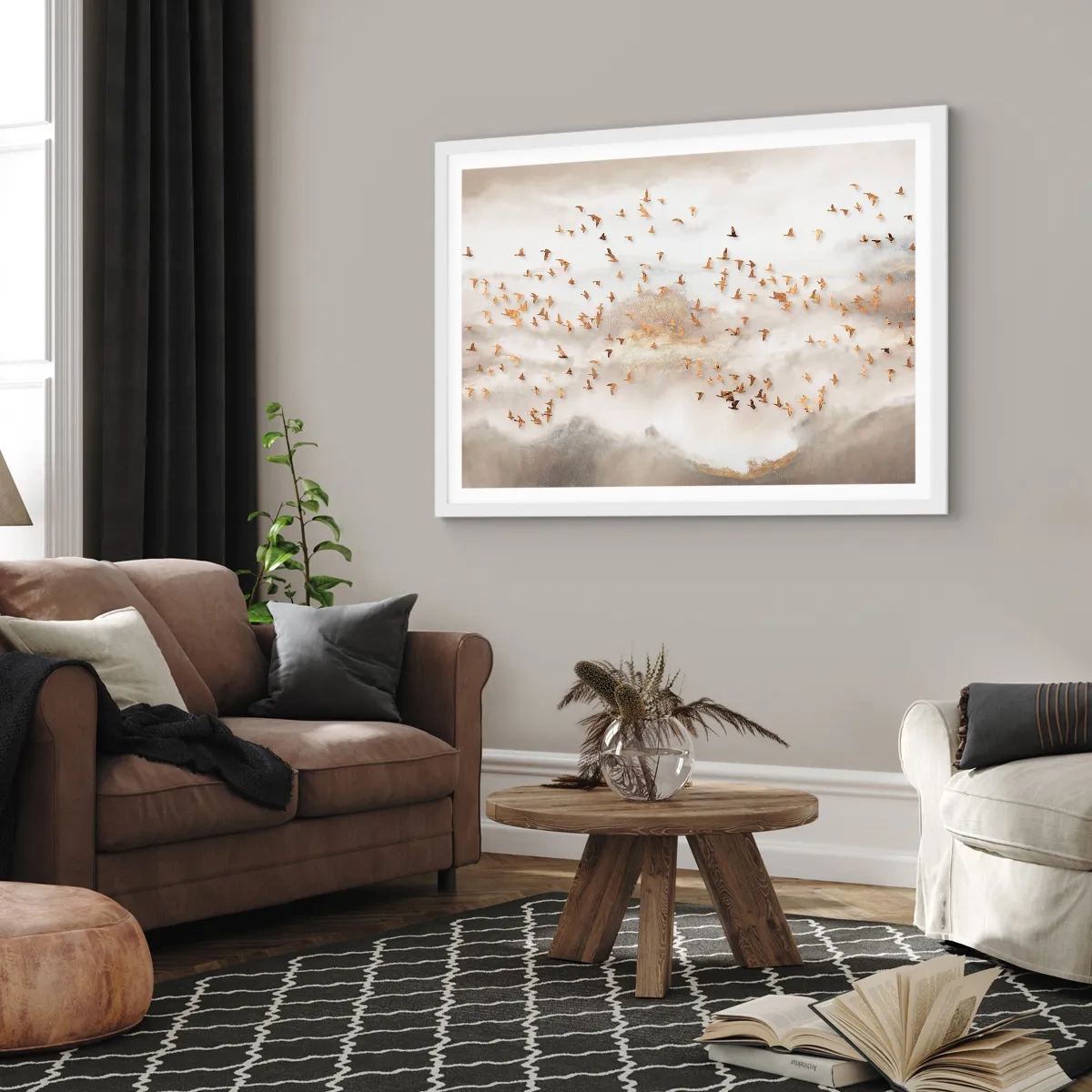 Poszter fekete keretben - Itt az idő... - 100x70 cm