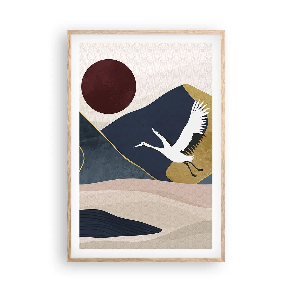 Poszter világos tölgy keretben - És ismét ELREPÜLT a nap - 61x91 cm