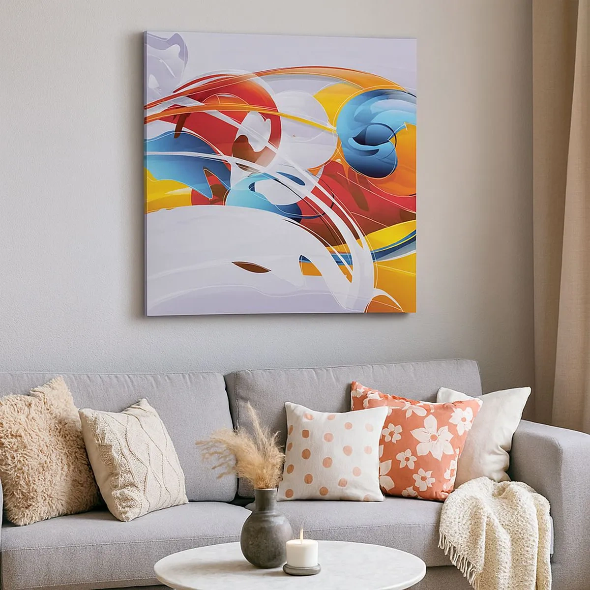 Vászonkép - Az elemek tánca - 30x30 cm