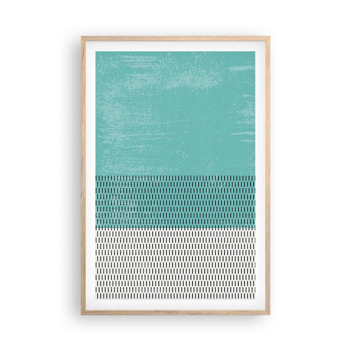 Poszter világos tölgy keretben - Kiegyensúlyozott kompozíció - 61x91 cm