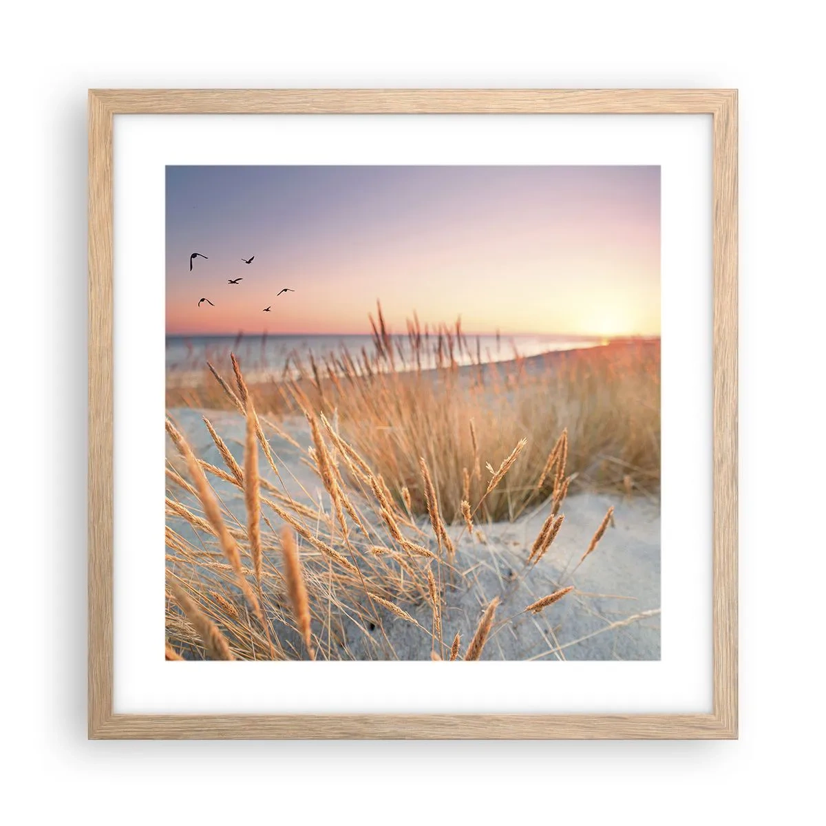 Poszter világos tölgy keretben - A balti altatódal - 40x40 cm