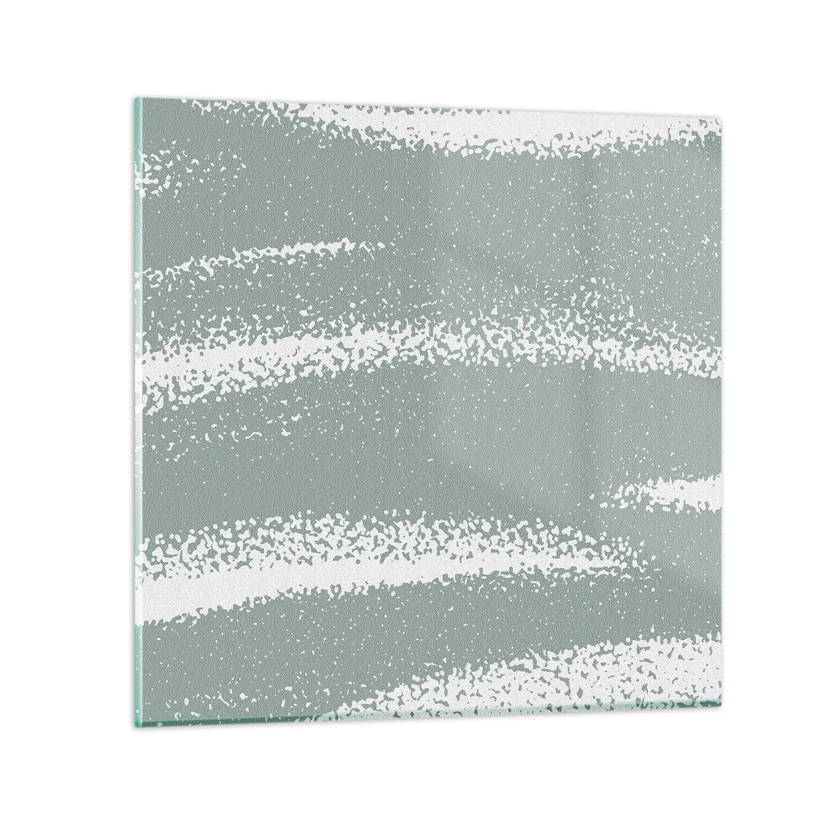 Üveg kép - Absztrakció téli hangulatban - 40x40 cm