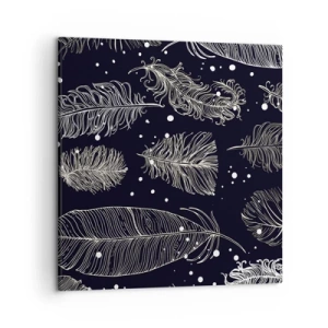 Vászonkép - Tollas csipke - 50x50 cm