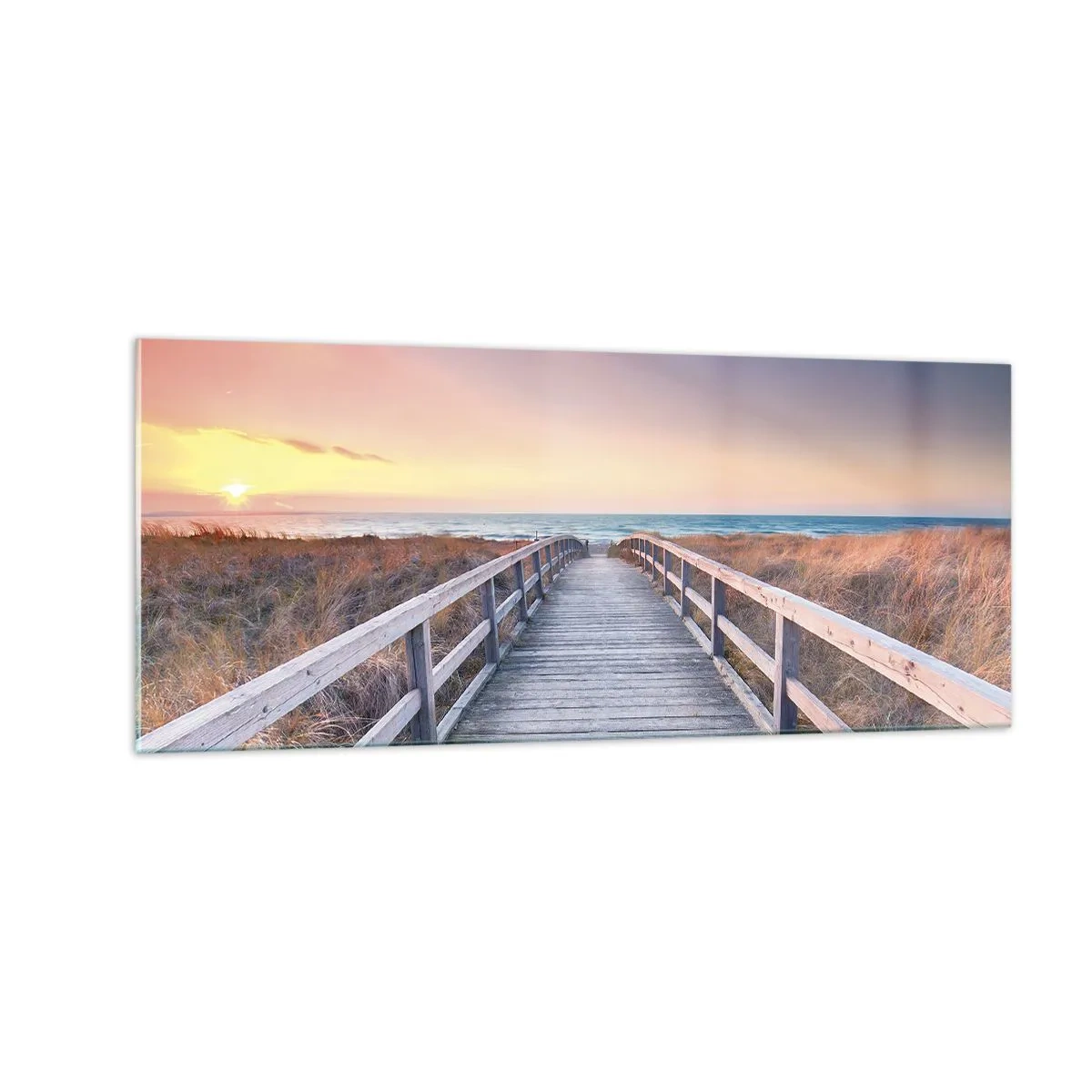 Üveg kép - Balti esti aurora - 100x40 cm
