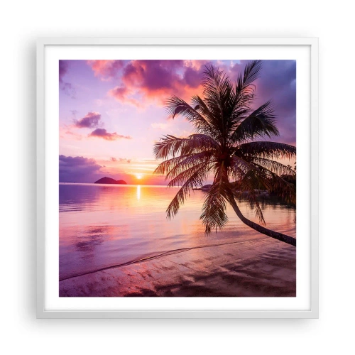 Poszter fekete keretben - Boldogság egészen a horizontig - 60x60 cm