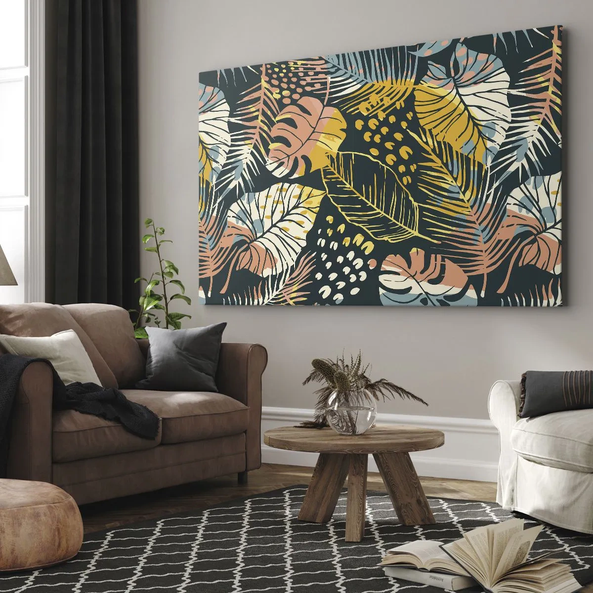 Vászonkép - Leveles fantázia - 100x70 cm