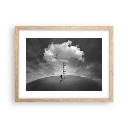 Poszter világos tölgy keretben - Minden lehetséges - 40x30 cm