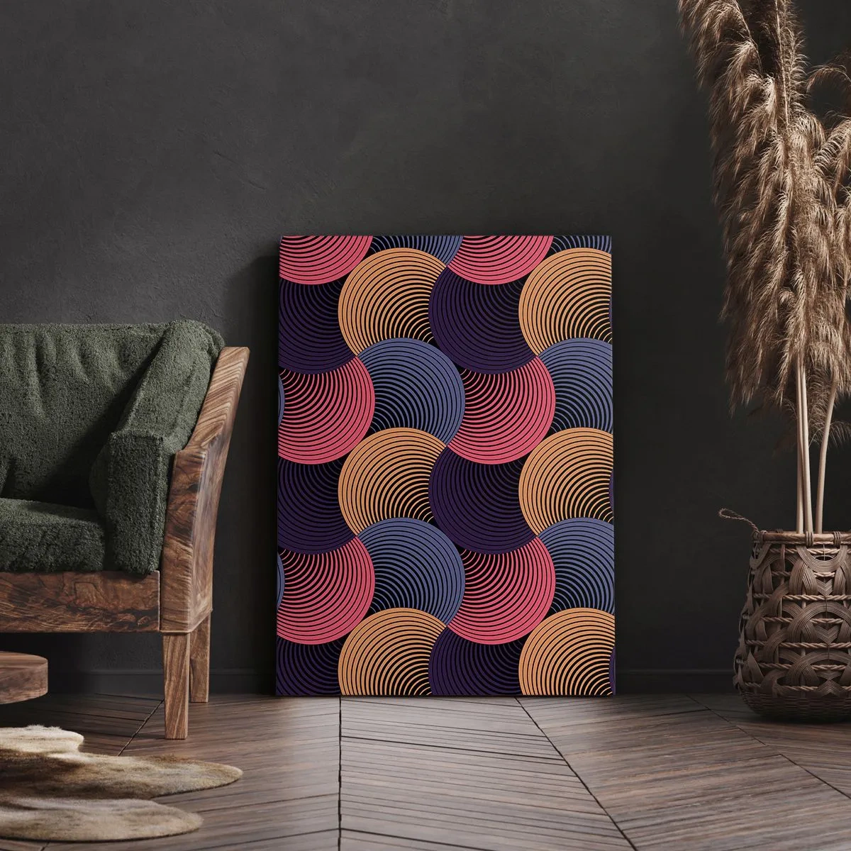 Vászonkép - Körkörös ritmusban - 45x80 cm