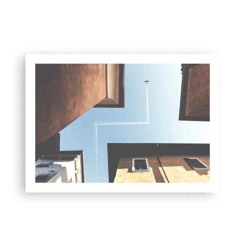 Poszter - A városi labirintus felett - 70x50 cm