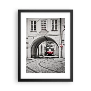 Poszter fehér keretben - A város labirintusán keresztül - 30x40 cm