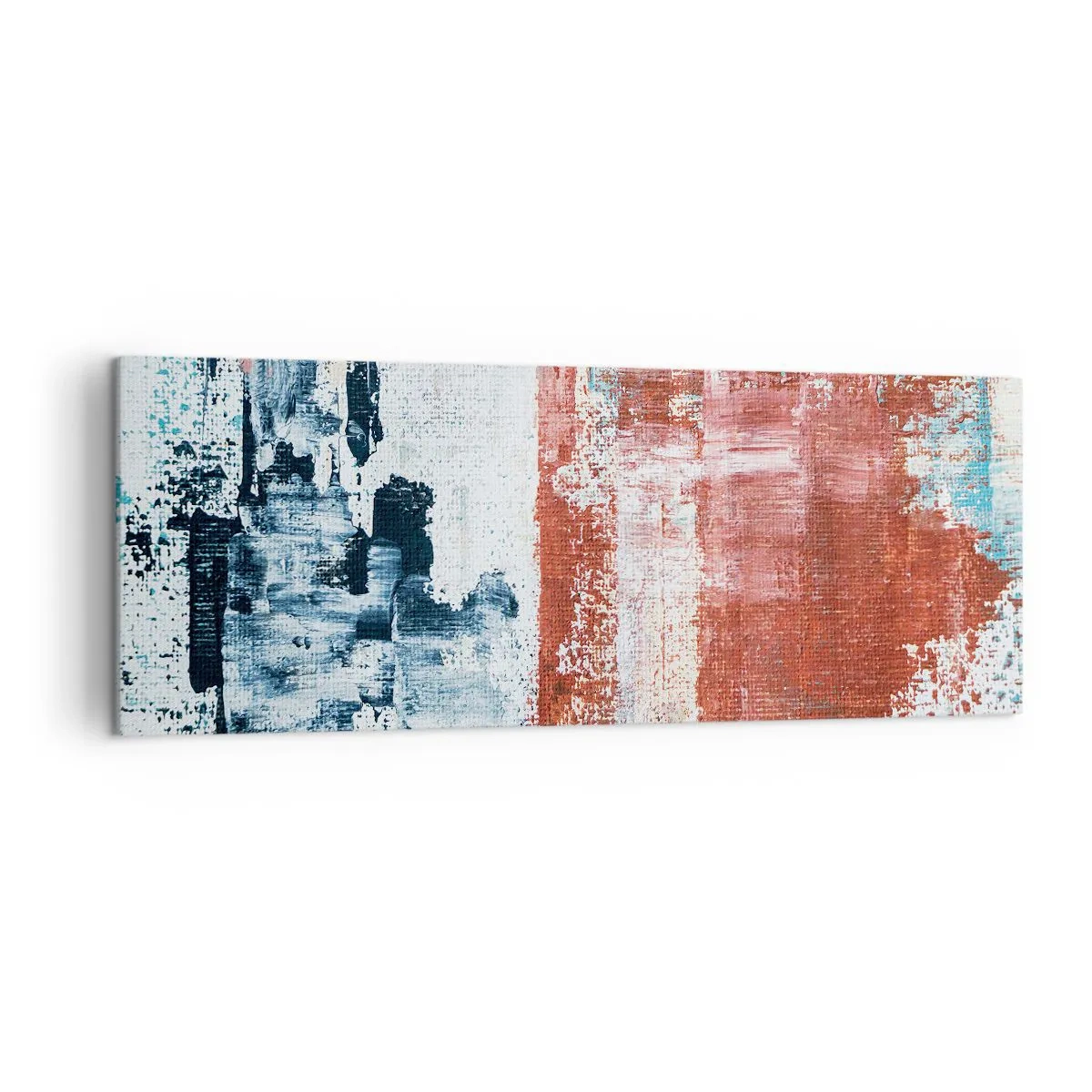 Vászonkép - Fele-fele absztrakt - 140x50 cm