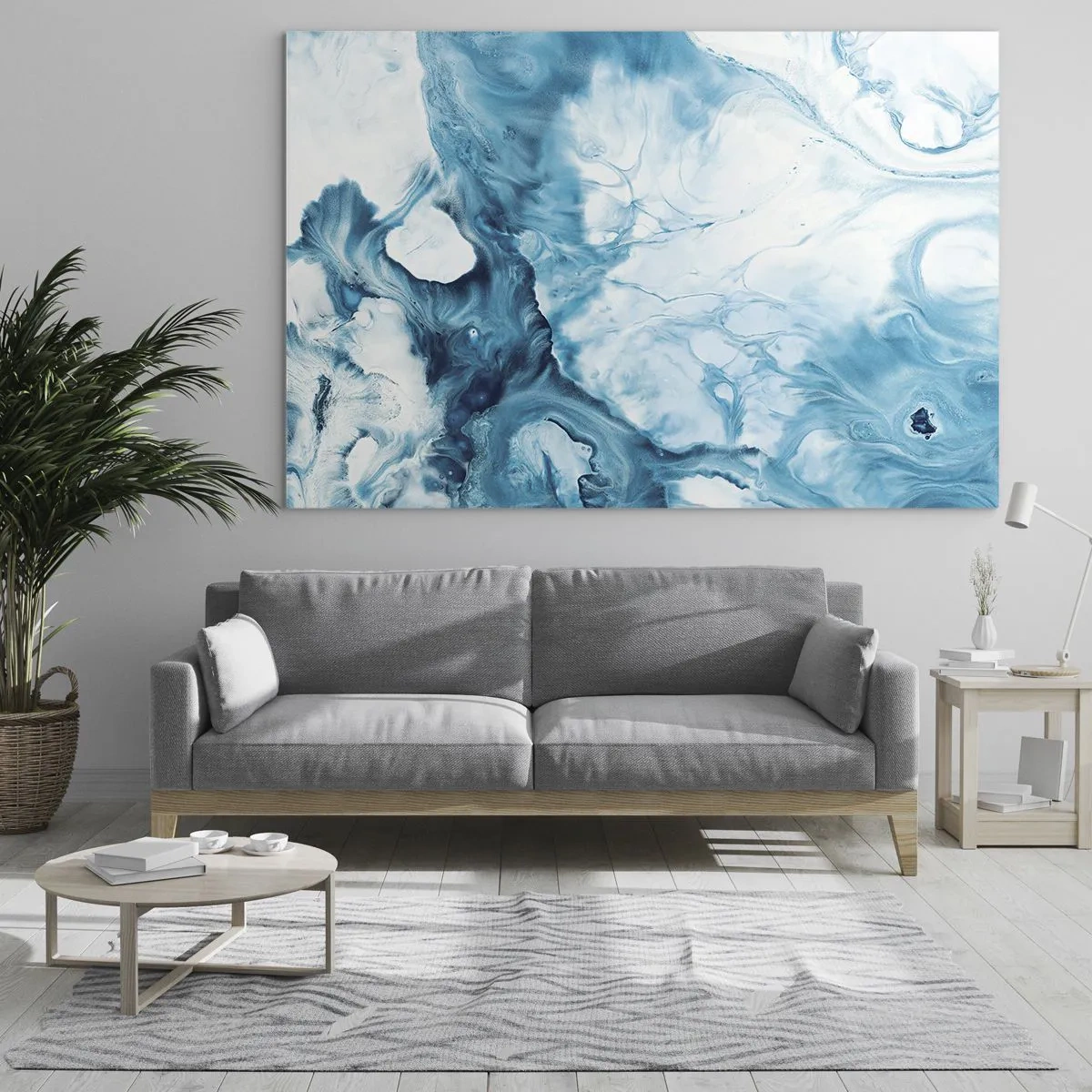 Üveg kép - Kékség koncertje - 120x80 cm