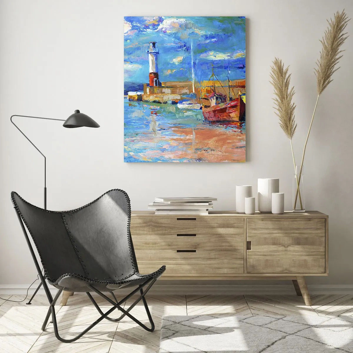Üveg kép - Egy délután a szivárványos öbölben - 50x70 cm