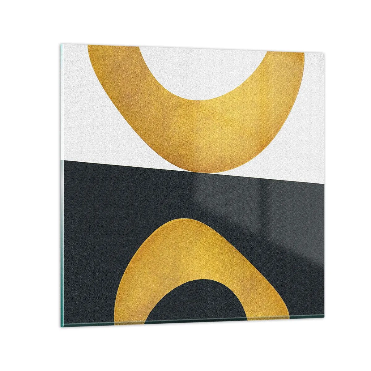 Üveg kép - Először is: arany - 60x60 cm