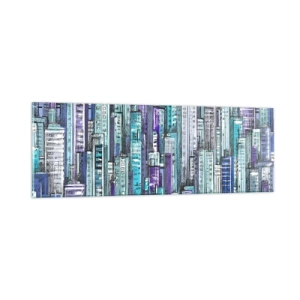 Üveg kép - Kikékült az égtől - 90x30 cm