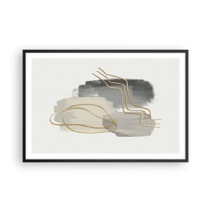 Poszter fehér keretben - Létezés és mozgás - 91x61 cm