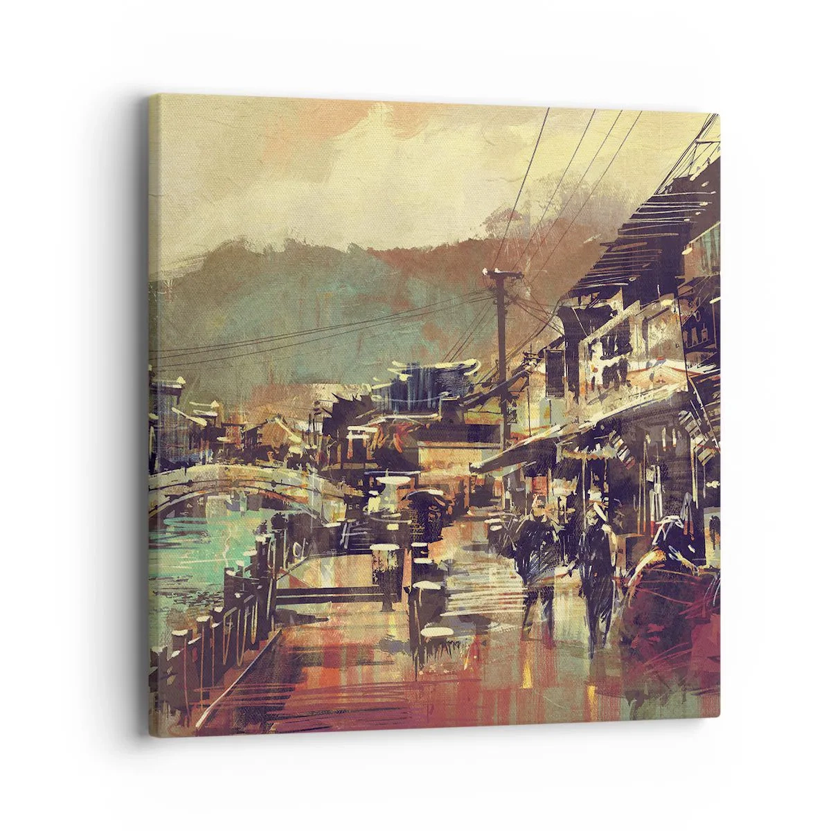 Vászonkép - Az élet, mint a szürke gazdagság - 40x40 cm