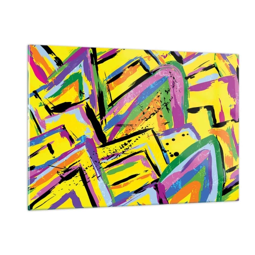 Üveg kép - Az örömében sikít - 120x80 cm