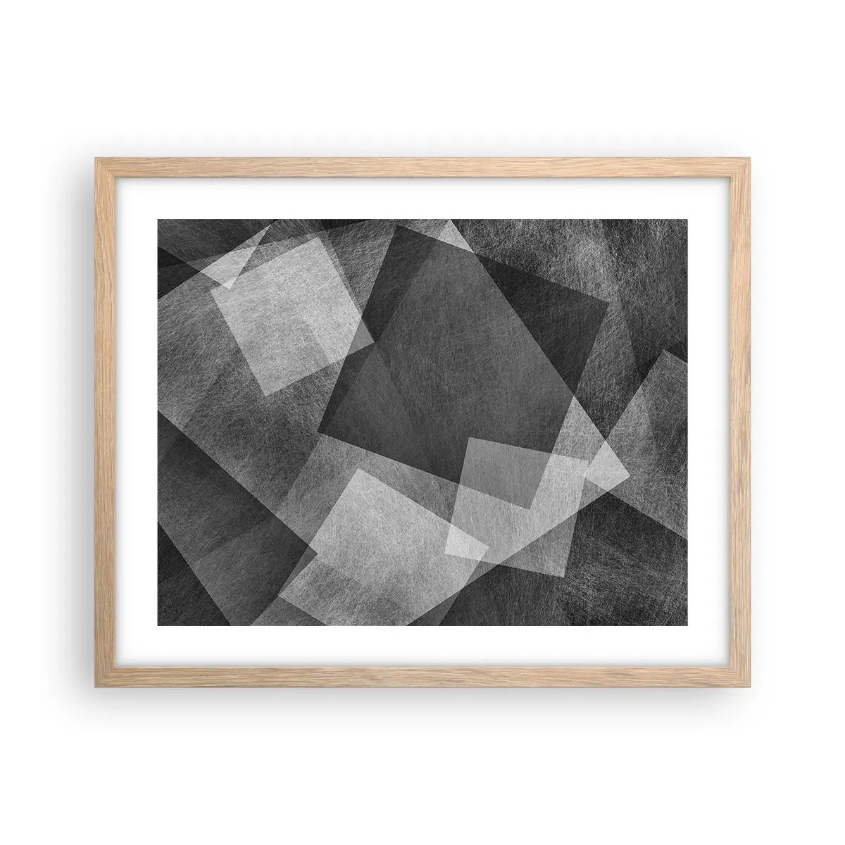 Poszter világos tölgy keretben - A tartósság és a rend örök szimbóluma - 50x40 cm