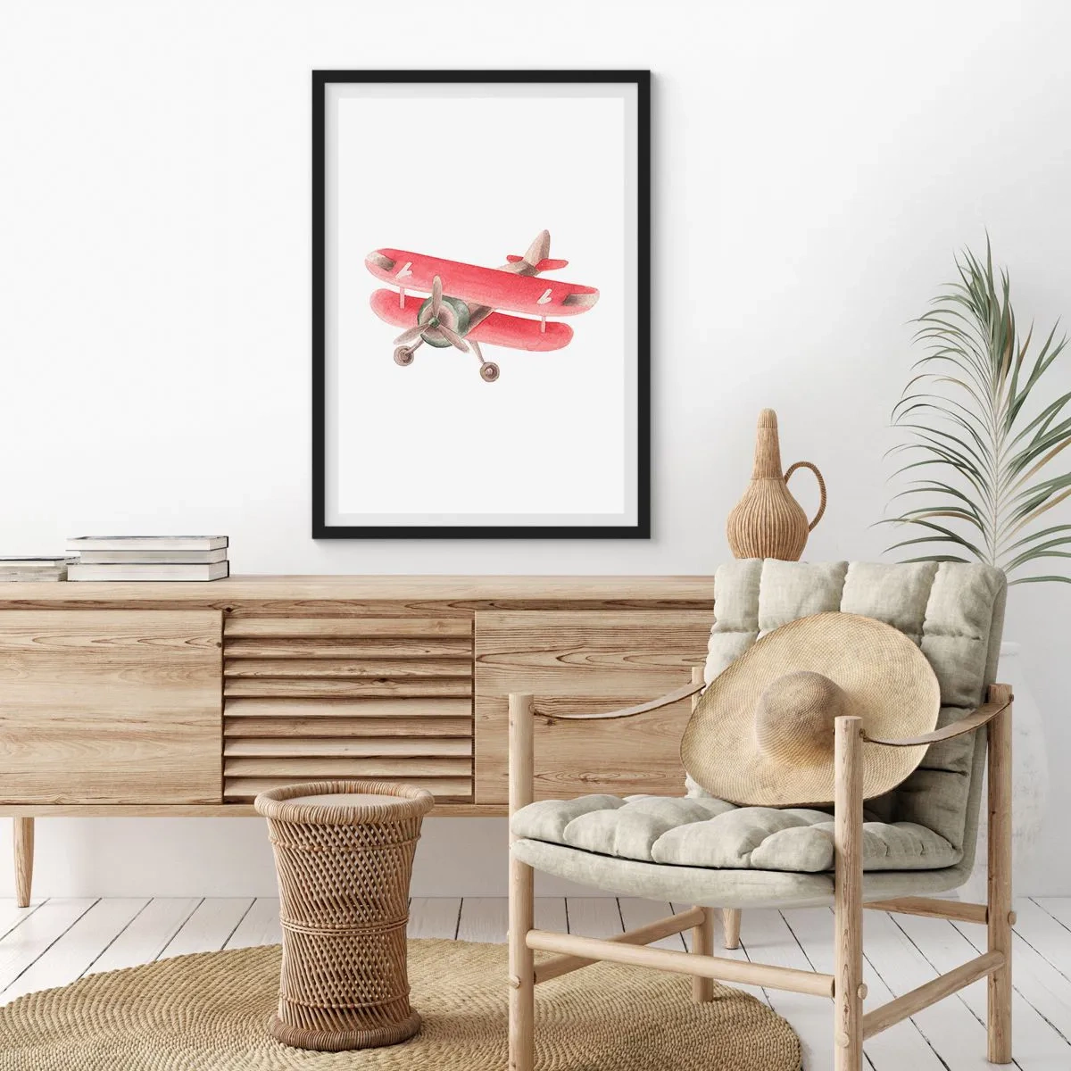 Poszter fehér keretben - Készen áll a magasba repülni - 61x91 cm