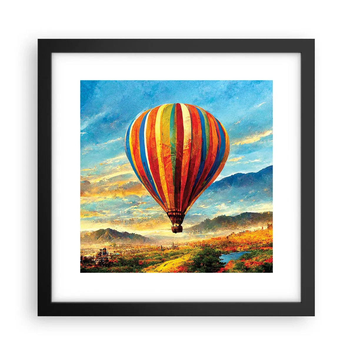 Poszter fehér keretben - A csendben többet látsz - 30x30 cm