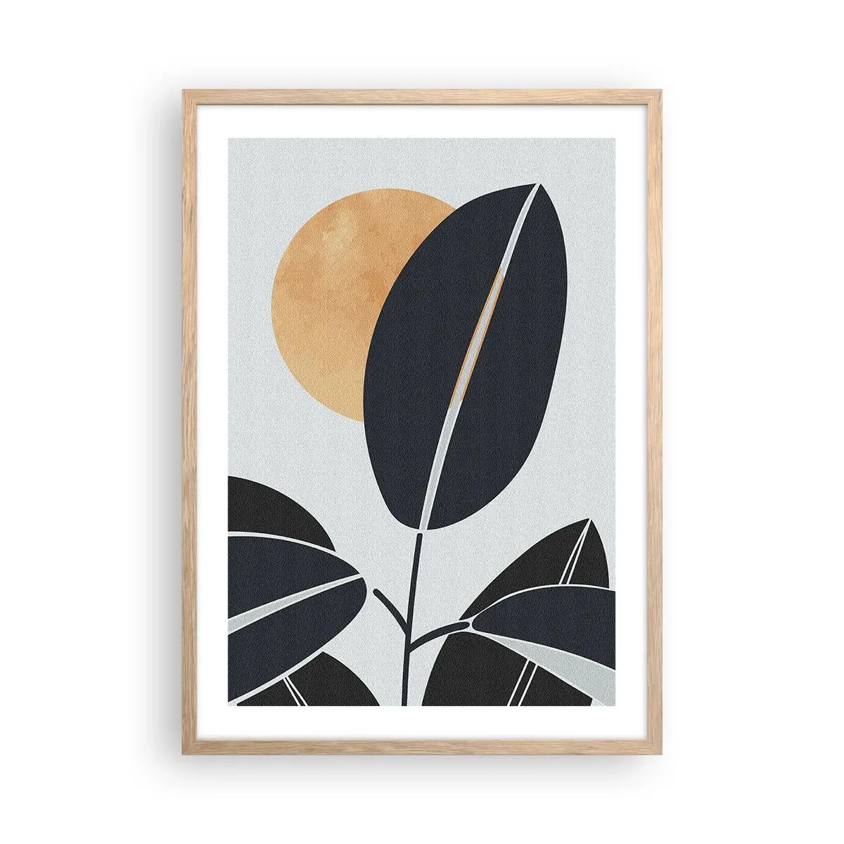 Poszter világos tölgy keretben - Egy forró nyári nap - 50x70 cm