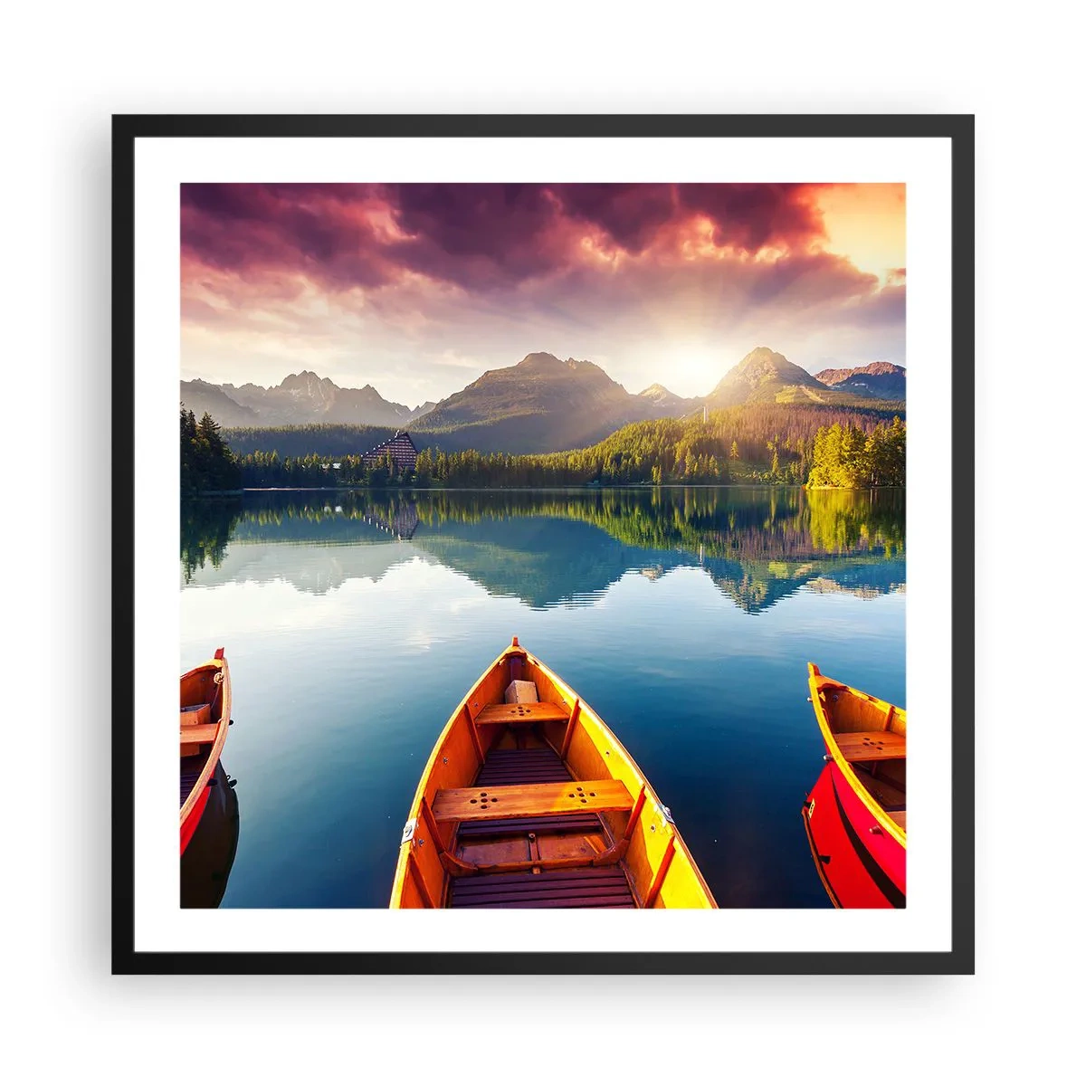 Poszter fehér keretben - Semmi a természet ellen - 60x60 cm