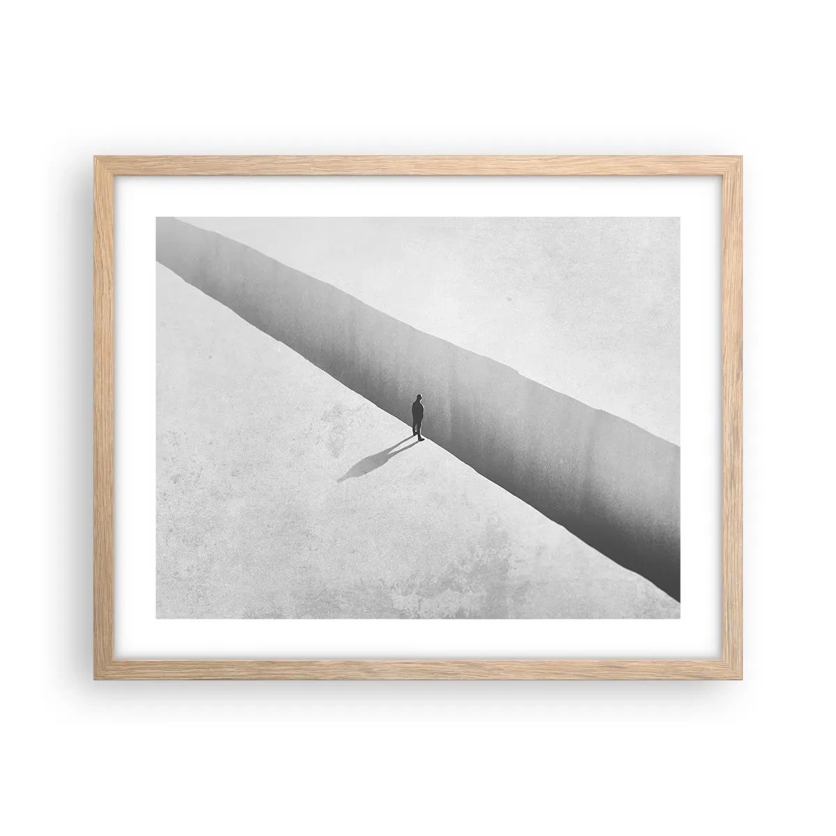 Poszter világos tölgy keretben - Fényes célpont - 50x40 cm