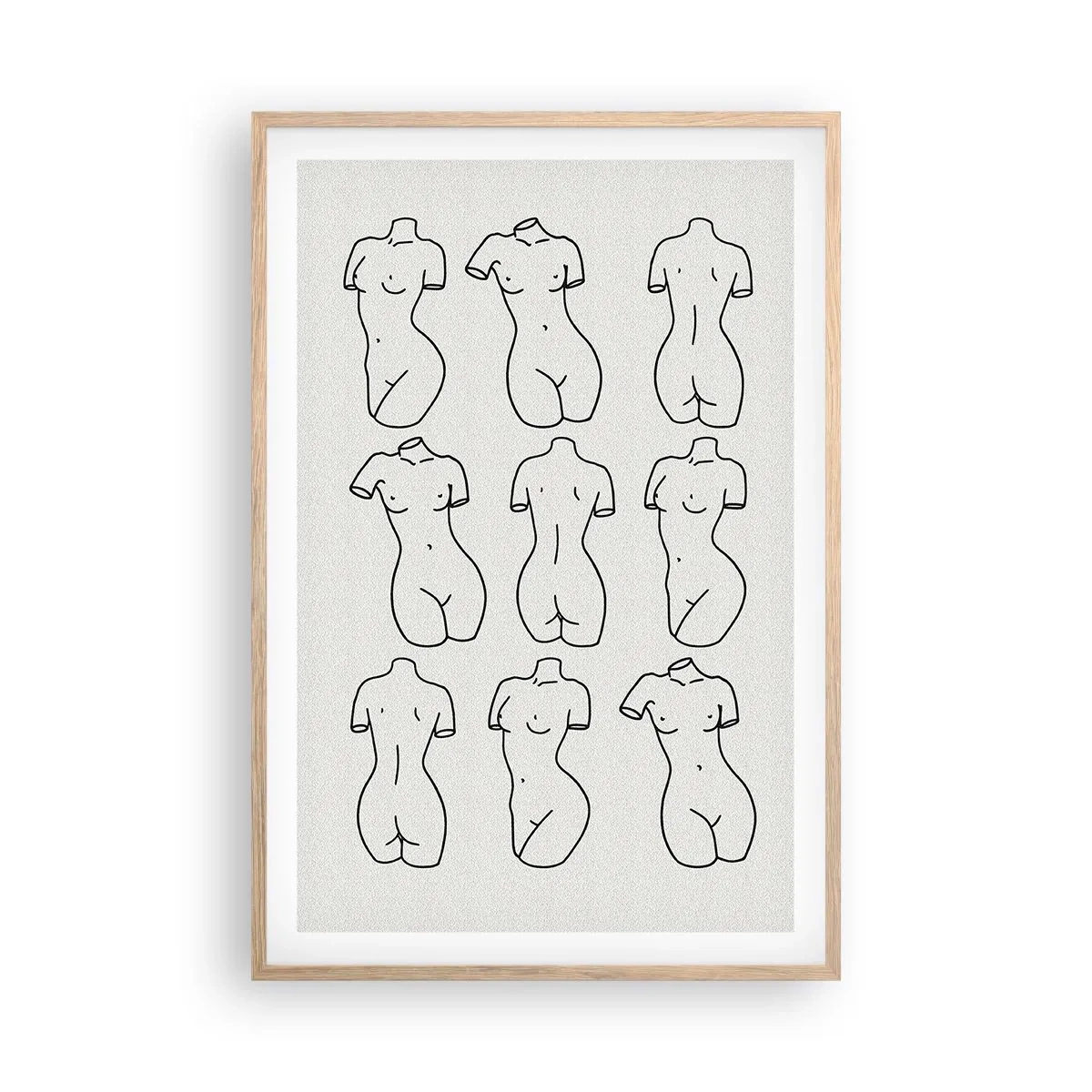 Poszter világos tölgy keretben - Csak Vénusz - 61x91 cm