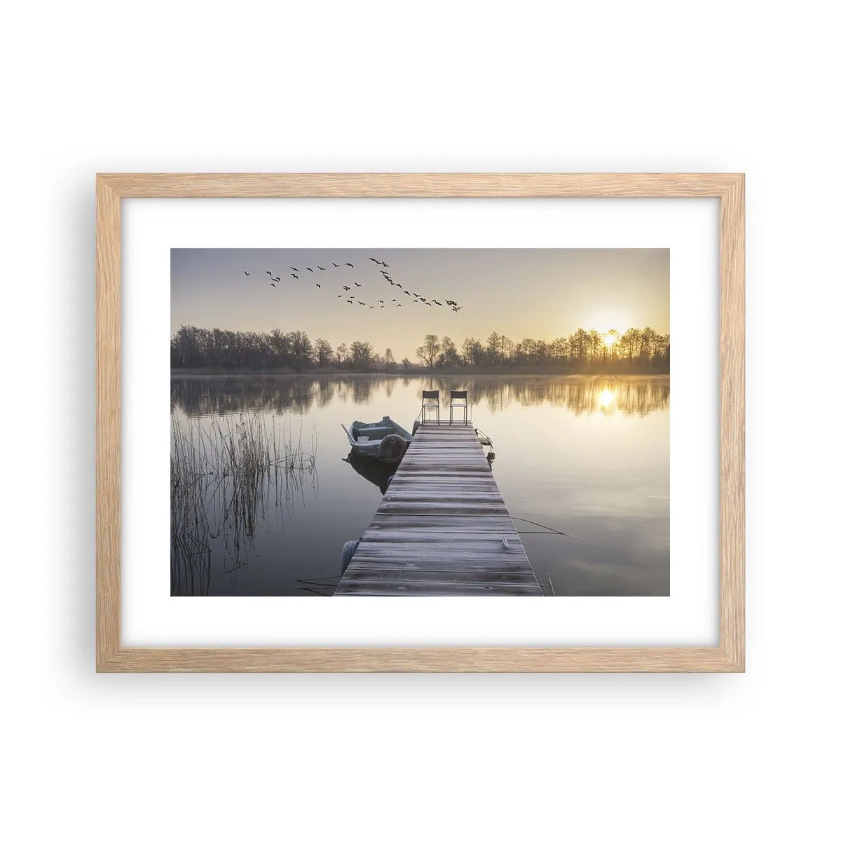 Poszter világos tölgy keretben - Egy kis idő múlva visszajövök - 40x30 cm