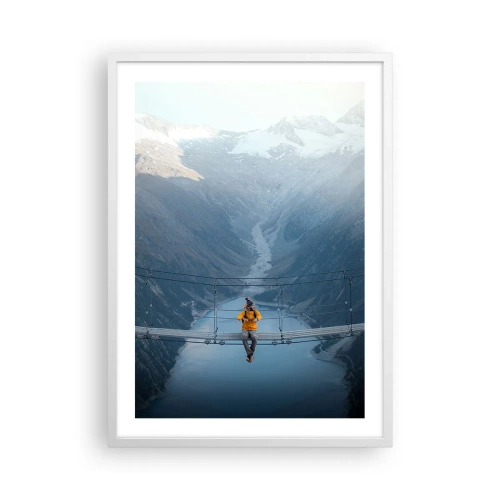 Poszter fekete keretben - Elragadtatott a felfüggesztésben - 50x70 cm