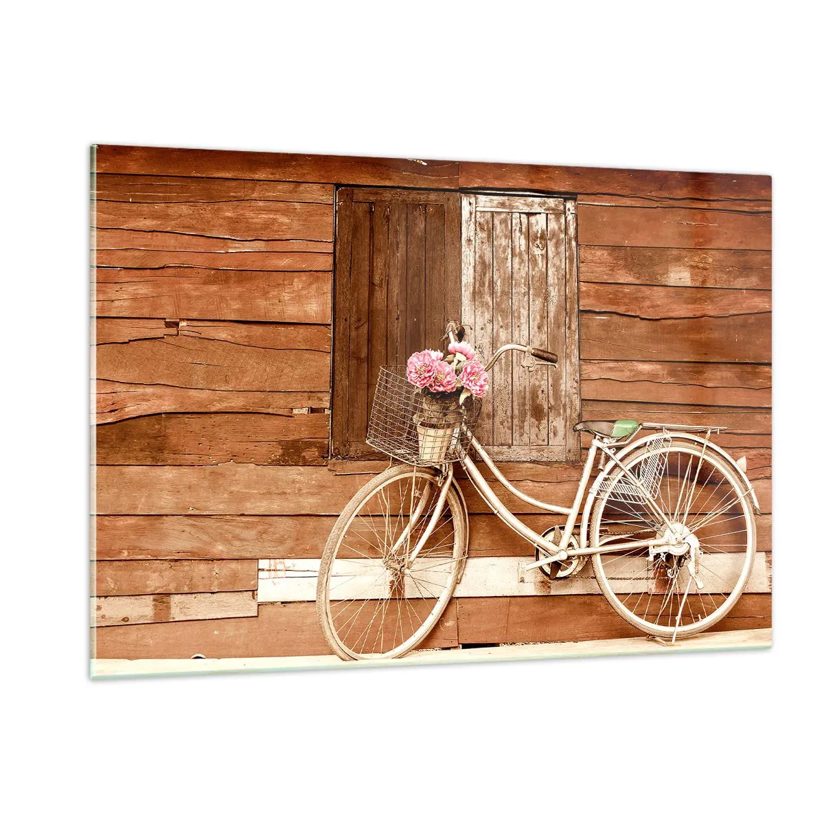 Üveg kép - Mindjárt jövök - 120x80 cm