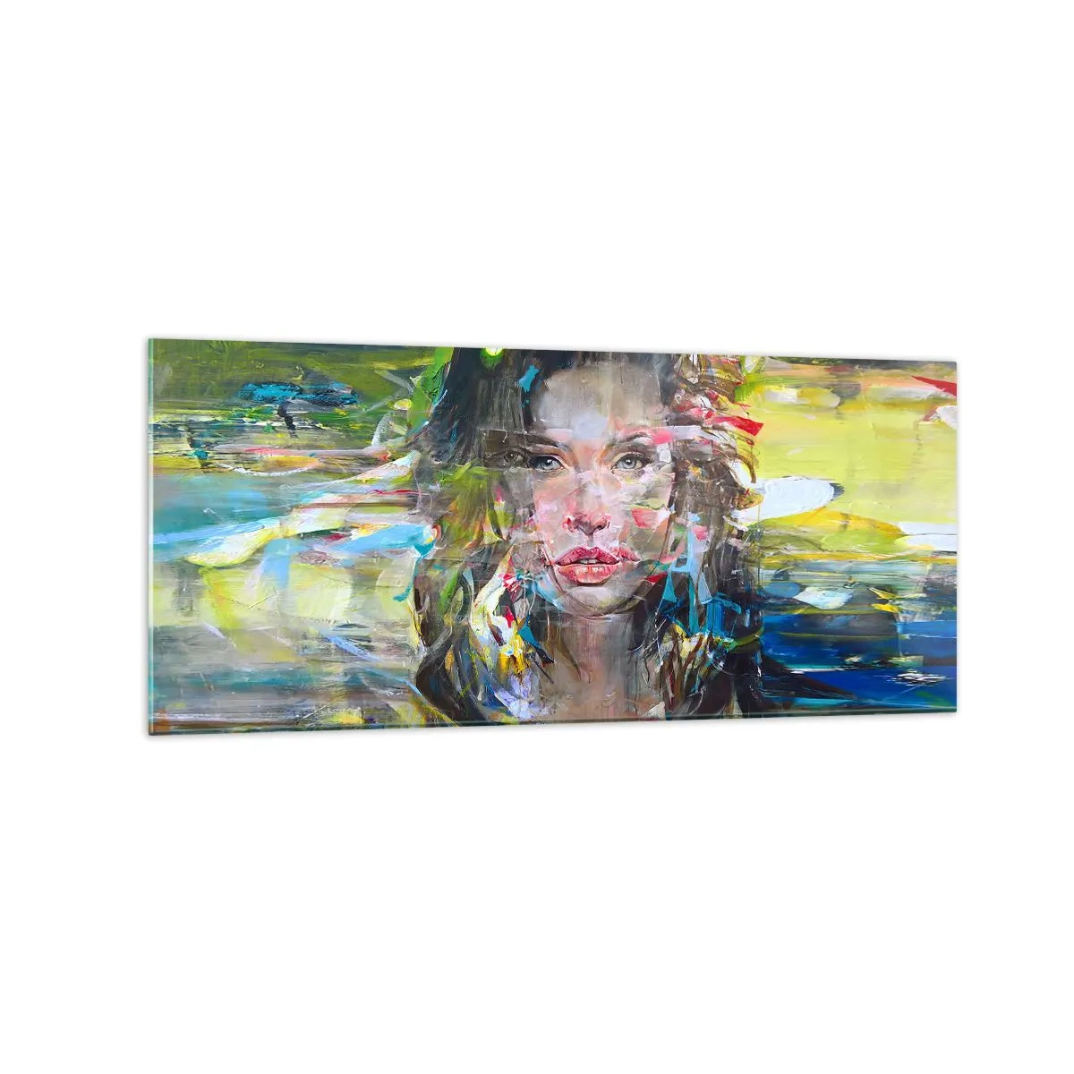 Üveg kép - A levegő függöny mögött - 120x50 cm