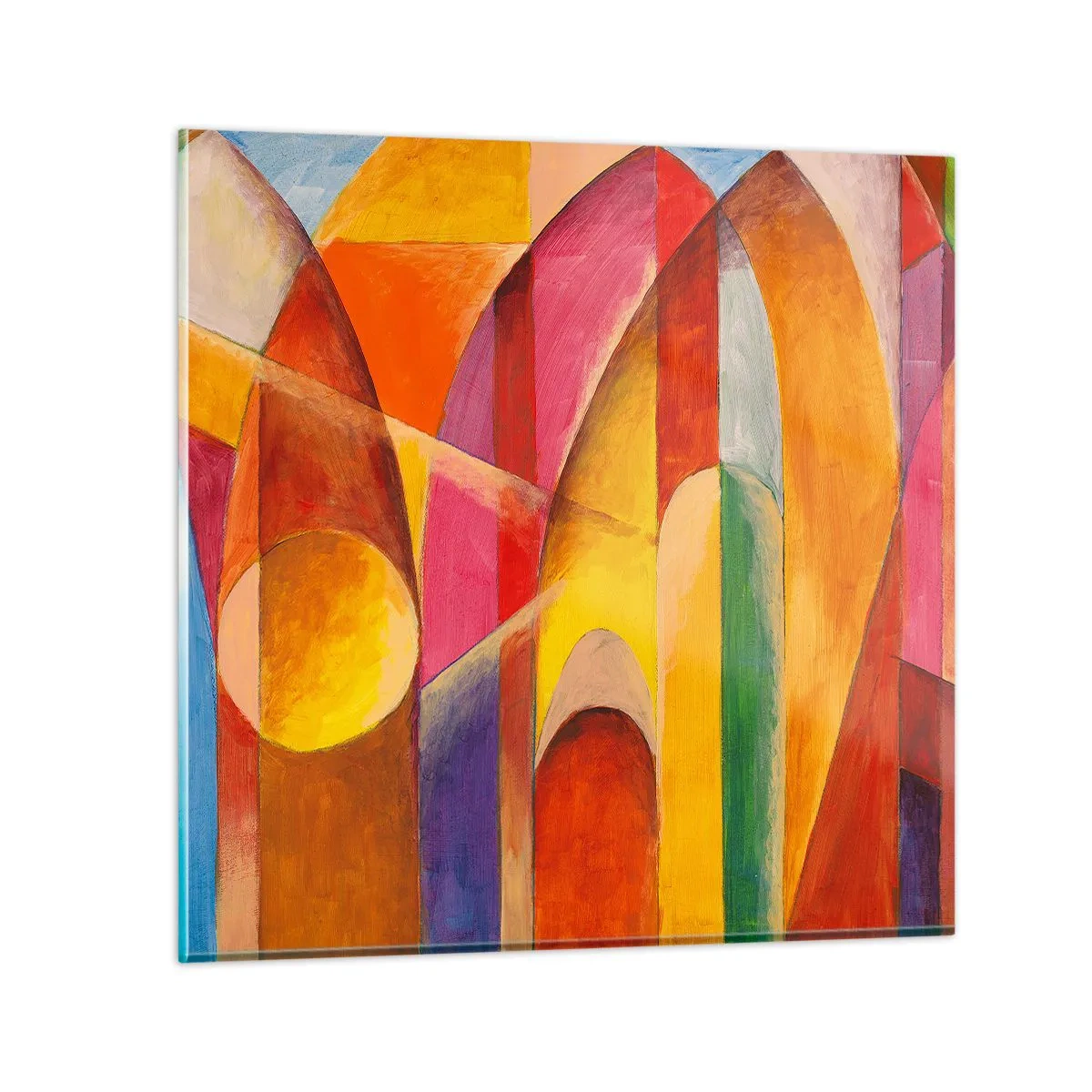 Üveg kép - A nap katedrálisa - 40x40 cm