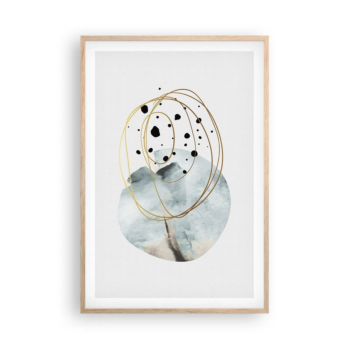 Poszter világos tölgy keretben - Az ölelő térben - 61x91 cm