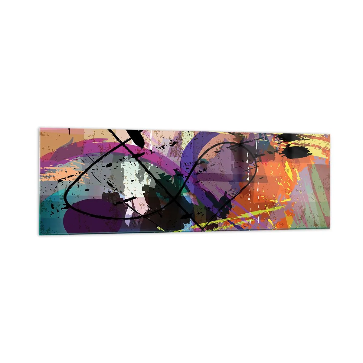 Üveg kép - Mehet egyenesen előre vagy körbe - 160x50 cm