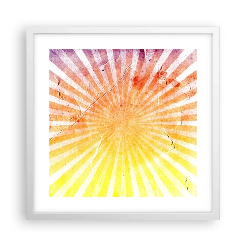 Poszter fekete keretben - Napkelte és napnyugta - 40x40 cm