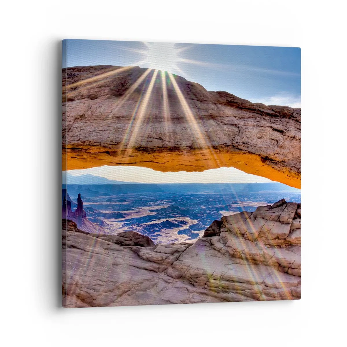 Vászonkép - A sziklakapun át - 40x40 cm