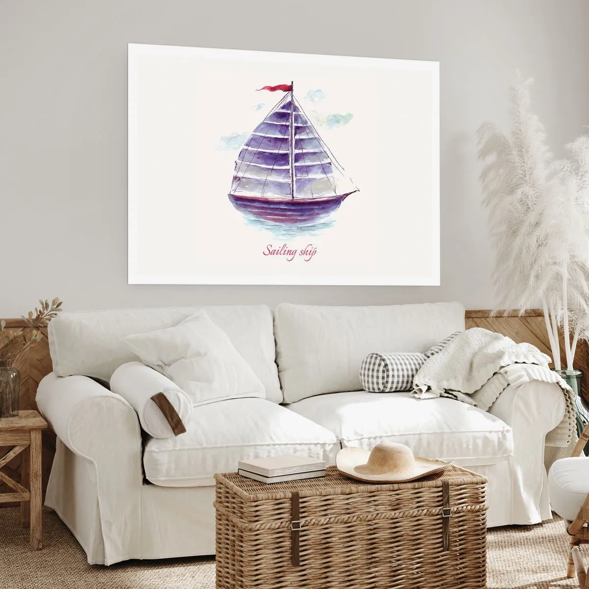 Poszter - Teli vitorlákat és nyugodt vizet - 91x61 cm