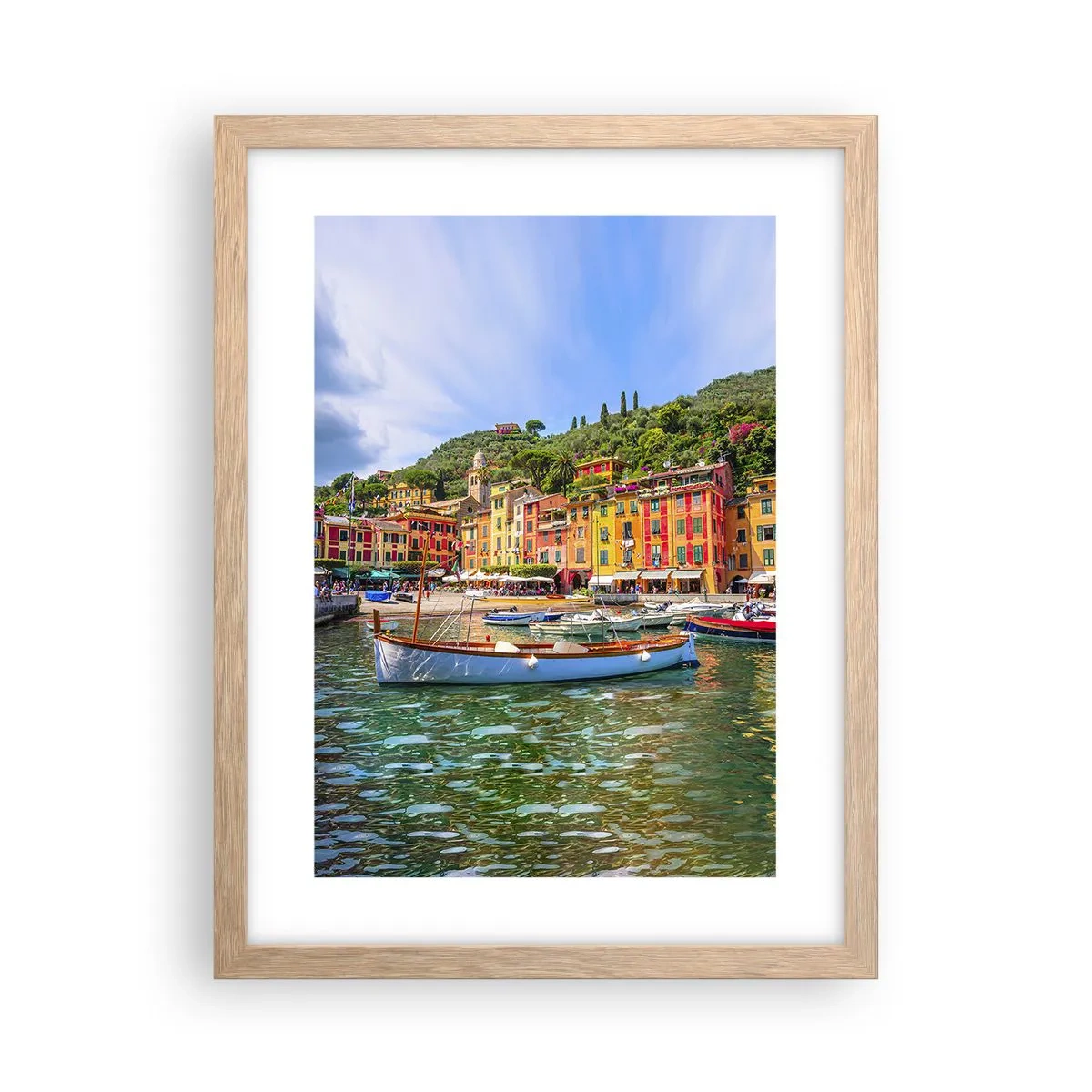 Poszter világos tölgy keretben - Olasz délelőtt - 30x40 cm