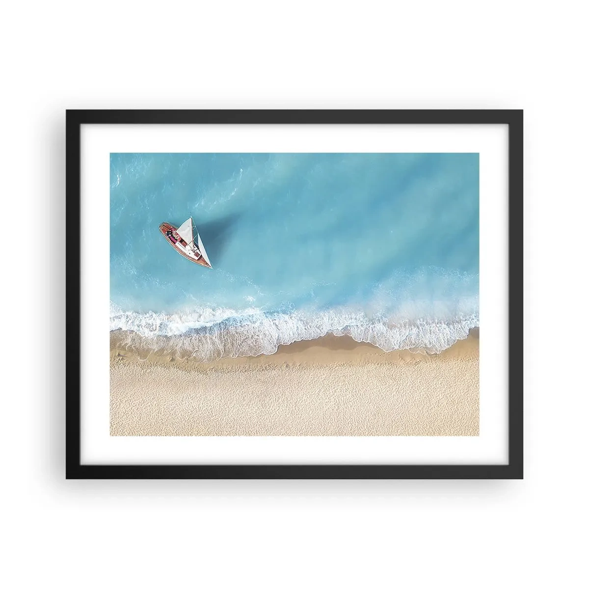 Poszter fehér keretben - A kék és az arany határán - 50x40 cm