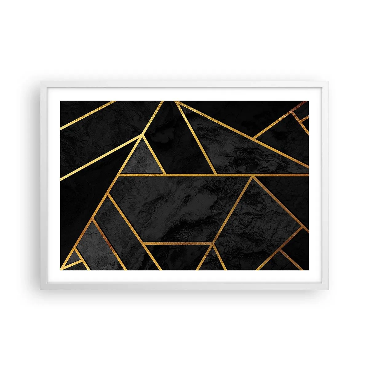 Poszter fekete keretben - Sötétség és ragyogás - 70x50 cm