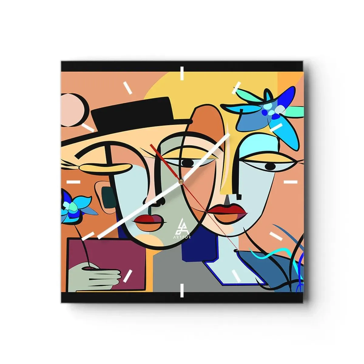 Falióra, Óra - Picasso randez vous - 40x40 cm