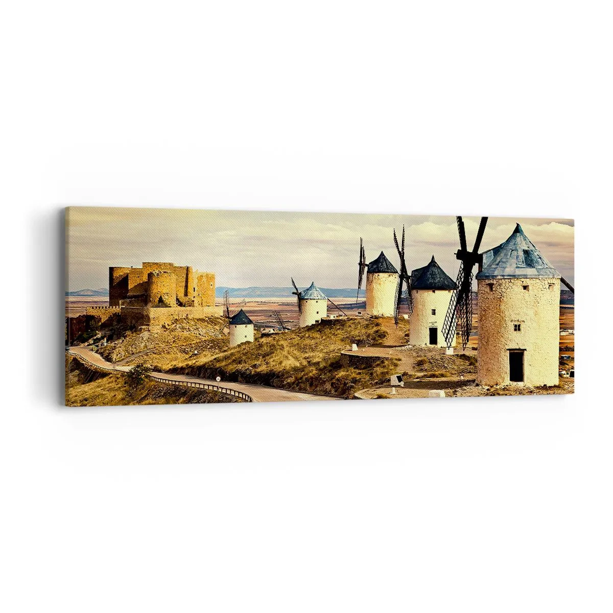 Vászonkép - Mindjárt megjelenik Don Quijote - 90x30 cm
