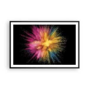 Poszter fehér keretben - A színek születése - 91x61 cm