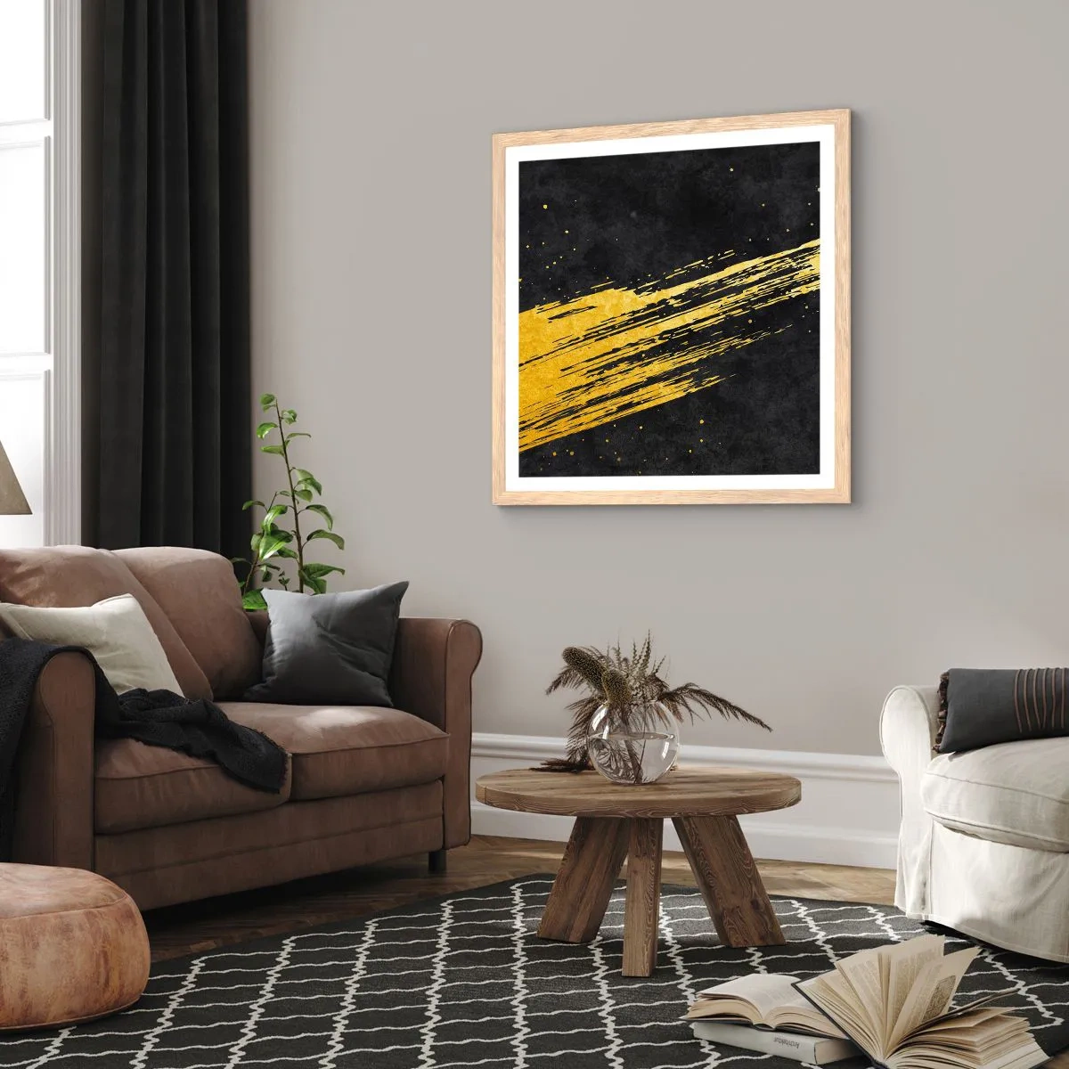 Poszter világos tölgy keretben - Ugrás a hipertérbe - 60x60 cm