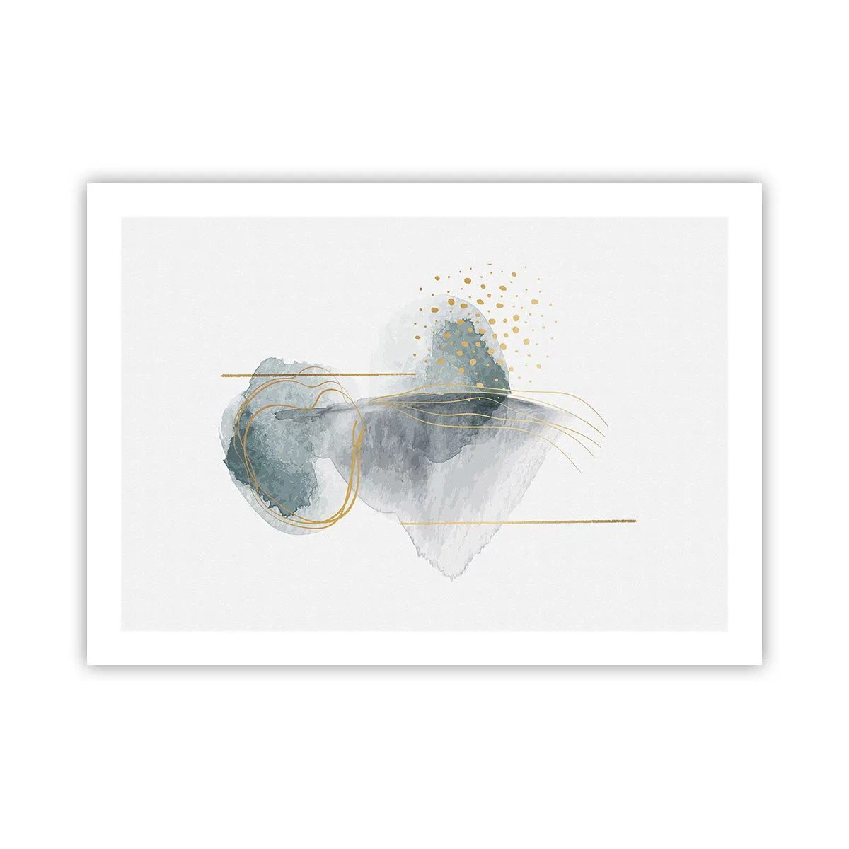 Poszter - A szürkeség és az arany kapcsolatáról - 70x50 cm