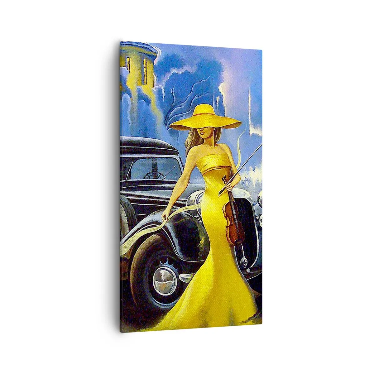 Vászonkép - Noktürn a hegedűre és a szerelemre - 55x100 cm