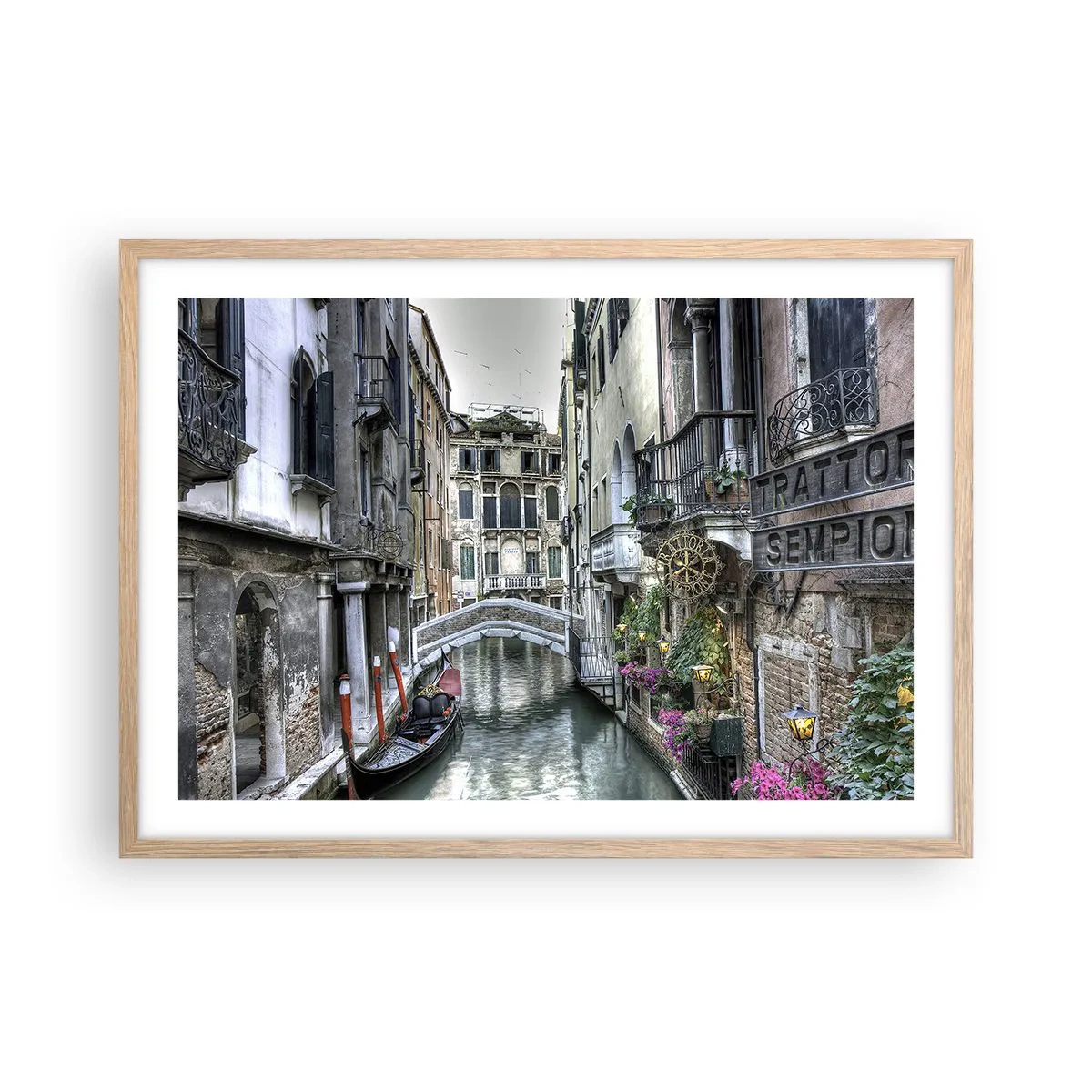 Poszter világos tölgy keretben - Évszázadokon át néma elmélkedésben - 70x50 cm